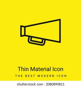 Big Megaphones minimal bright yellow material icon