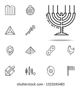 Big Menorah  icon. Judaism icons universal set for web and mobile