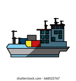 big merchandise ship