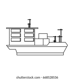 big merchandise ship
