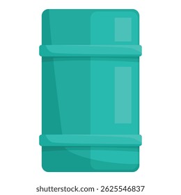 Big metal water filter is purifying tap water for drinking