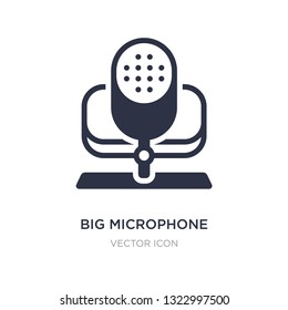 big microphone icon on white background. Simple element illustration from Technology concept. big microphone sign icon symbol design.