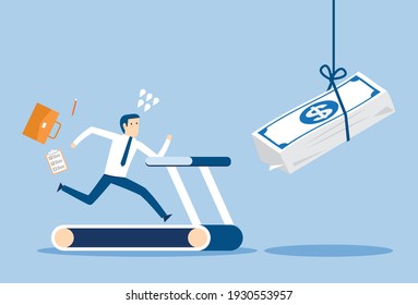 Big money is used to lure employees, Vector illustration in flat style