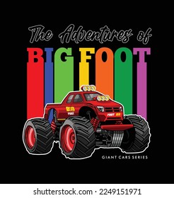  Big monster pictures vector illustration for your Tee shirt or your idea