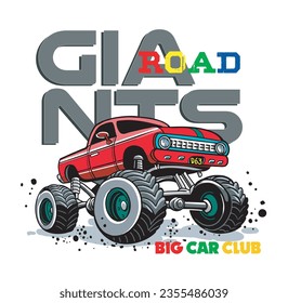 Big monster pictures vector illustration for your Tee shirt or your idea