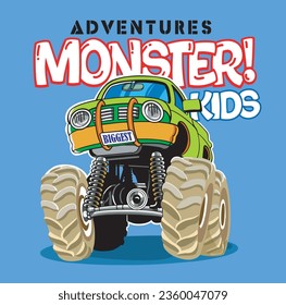 Big monster pictures vector illustration for your Tee shirt or your idea