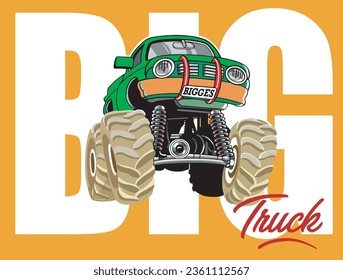 Big monster pictures vector illustration for your Tee shirt or your idea