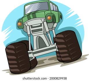 the big monster truck vector