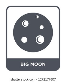 big moon icon vector on white background, big moon trendy filled icons from Astronomy collection, big moon simple element illustration