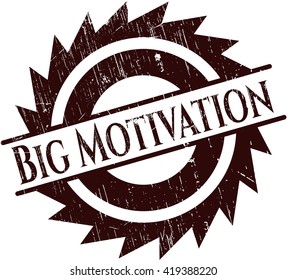 Big Motivation rubber stamp