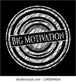 Big Motivation written on a blackboard