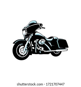 big motor cycle vector art 