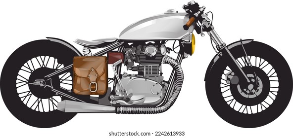 Grandes archivos blancos de motocicleta