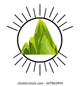 big mountain isolated icon vector illustration design