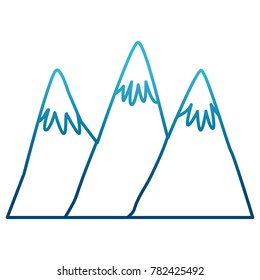 Big mountains isolated