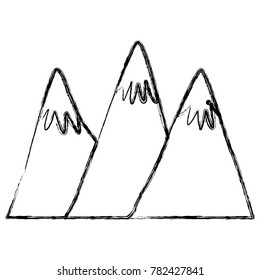 Big mountains isolated