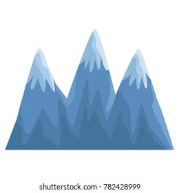 Big mountains isolated