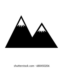 big mountains isolated icon