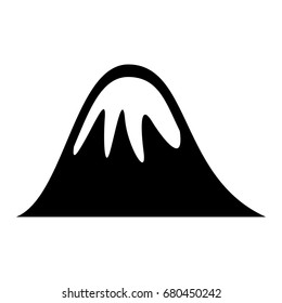 big mountains isolated icon