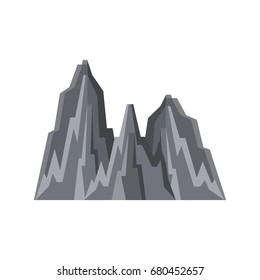 big mountains isolated icon