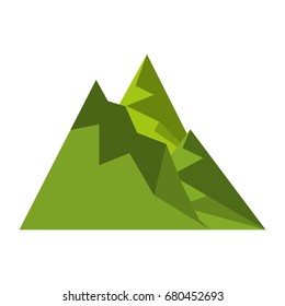 big mountains isolated icon