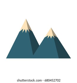 big mountains isolated icon