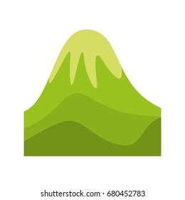 big mountains isolated icon