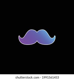 Big Moustache blue gradient vector icon