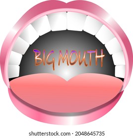 Big mouth cannot keep anything secret. 