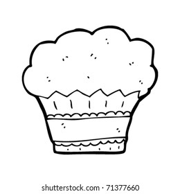 caricatura de muffin grande