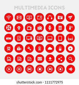 Big Multimedia icon set