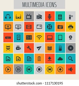 Big Multimedia icon set