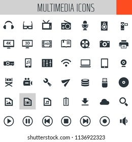 Big Multimedia icon set