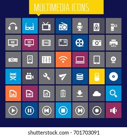 Big Multimedia icon set