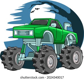 the big muscle car vector