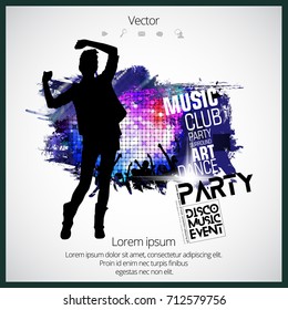 Big music event. Background for poster or banner