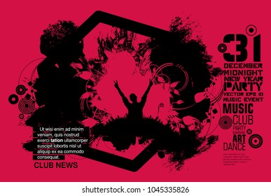 Big music event. Background ready for poster or banner