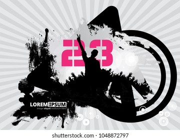 Big music event. Background ready for poster or banner