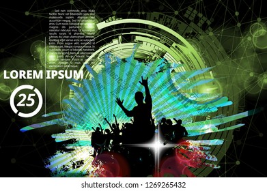 Big music event. Background ready for poster or banner