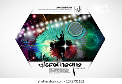 Big music event. Background ready for poster or banner