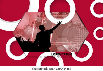 Big music event. Background ready for poster or banner
