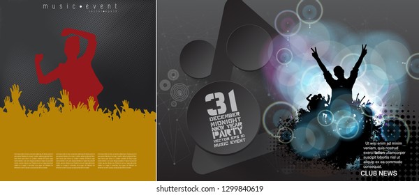 Big music event. Background ready for poster or banner