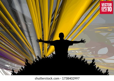 Big music event. Background ready for poster or banner