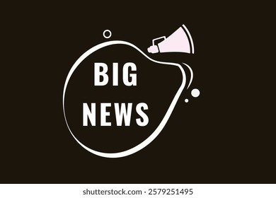 Big news, clock, button, Application, Button, Background, vector, banner template, website, design,
