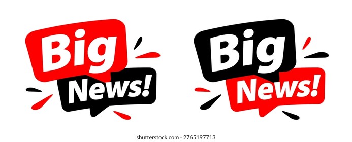 Big News on speech bubble