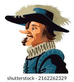 big nose cyrano victorian man