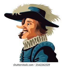 Big Nose Cyrano Victorian Man