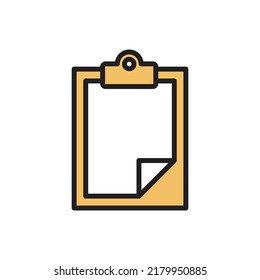 Big Notes Icon Vector Illustration