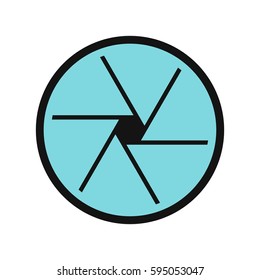 Big objective icon isolated on white background vector illustration