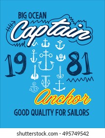 big ocean,t-shirt print poster vector [Converted]